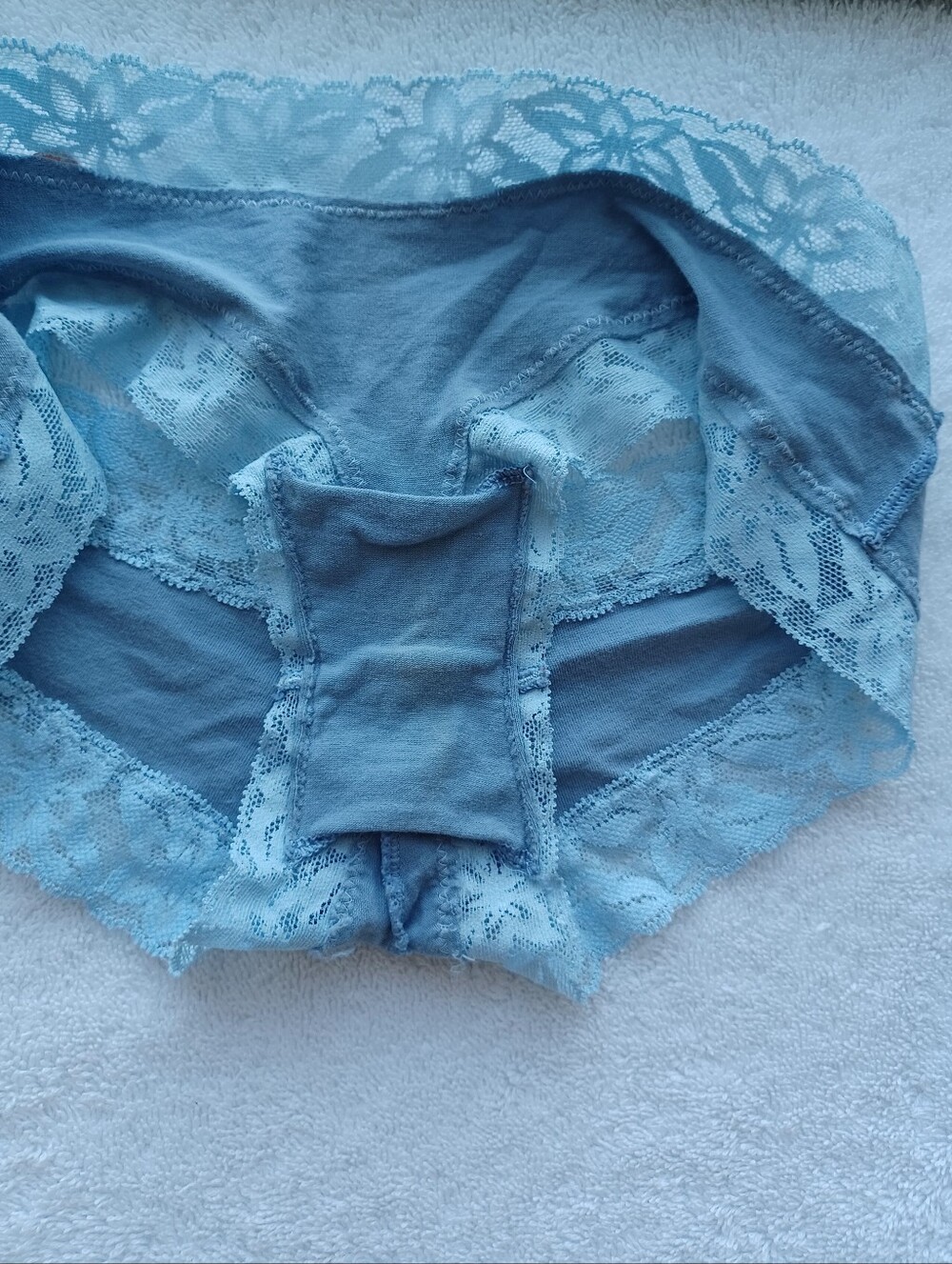 PINK Victoria's Secret Light Blue Cheeky Panty, Size XS - Picture 10 of 11